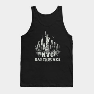 I Survived The NYC Earthquake // Vintage New York Design Tank Top